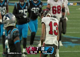 Mayfield's 27-yard completion to Evans comes on in-breaking route vs. Panthers