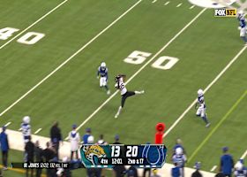 Strange's back-shoulder grab yields 26 yards