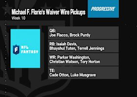 Michael Florio's Week 10 waiver wire targets | 'The Insiders'