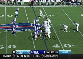 Terrel Bernard locates Rudolph's fumbled snap for Bills recovery