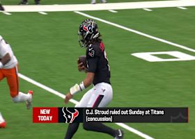 Texans QB C.J. Stroud (concussion) has been ruled OUT vs. Titans | 'The Insiders'