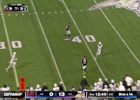 Williams dials Allen on a 26-yard deep ball dart down the sideline