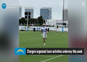 Justin Herbert dials launch codes to Brenden Rice at Chargers OTAs | 'The Insiders'
