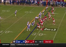 Mahomes' back-shoulder pass hits Rice for 19-yard catch in blanket coverage