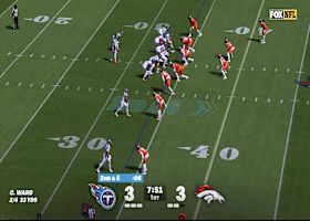 Cam Ward throws a 16-yard strike to Gunnar Helm