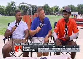 Browns QB Shedeur Sanders details dynamics with Deshaun Watson amid first-team rep timeshare  | 'Inside Training Camp Live'