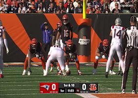 Chase Brown's first carry goes for 10 yards vs. Patriots