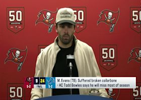 Mayfield on Evans injury: 'For the team, it's not great, but for (Evans) I hate it'