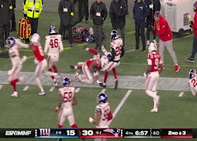 TreVeyon Henderson's dash for the sideline yields 26 yards