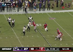 Bucky Irving hits a full-field reverse for a 25-yard trot