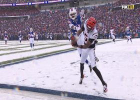 Can't-Miss Play: Toe-tapping Tee! Higgins snags Burrow's corner-pocket TD pass in style