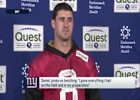 Daniel Jones on benching: 'I gave everything I had on the field and in my preparation'