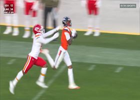 Bo Nix's 35-yard sideline dime to Troy Franklin is immaculately accurate