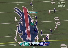 Ollie Gordon's tackle-breaking route shown through 'TNF Prime Vision'