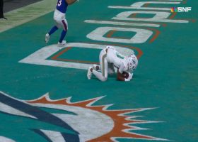 Eli Apple's first INT as a Dolphin comes via Josh Allen's end-zone delivery