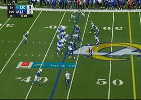 Trey Lance dashes out of the pocket for a first down