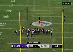 Chris Boswell's 57-yard FG boosts Steelers' lead to 12-7 vs. Ravens