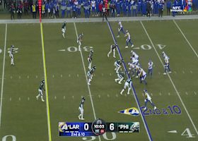 Puka Nacua's first catch of game gets Rams into red zone vs. Eagles