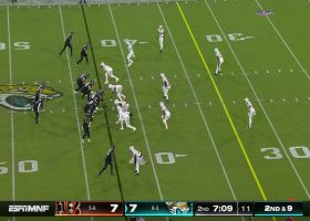 Lawrence's accuracy is 100 on surgical sideline strike to Ridley