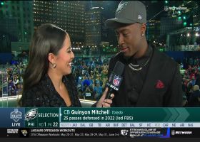 Quinyon Mitchell reacts to being Toledo's first Round 1 pick in 30 years