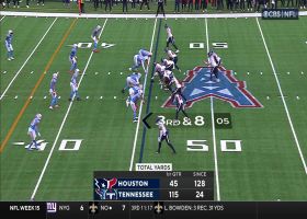 Keenum's 16-yard laser to Schultz is perfectly accurate