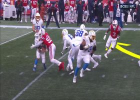 Josh Uche brings the boom on Ekeler for major backfield stop