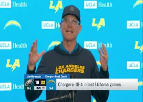 Jim Harbaugh on Justin Herbert: 'He's a competitive maniac'