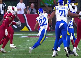 Blake Corum's 17-yard burst enabled by impressive blocking by Rams' OL