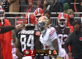 Shedeur Sanders' accuracy is pinpoint on 10-yard completion to Gage Larvadain