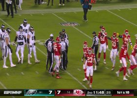L'Jarius Sneed's INT of Hurts marks first turnover of Eagles-Chiefs game