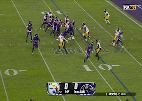 Lamar Jackson's 35th TD pass of 2024 hits a wide-open Likely vs. Steelers