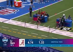 CJ Dippre runs official 4.69-second 40-yard dash at 2025 combine
