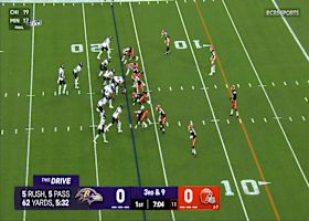 Lamar's third-down scramble sets Ravens up inside the 5-yard line