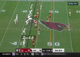 Kevin Givens sniffs out a Cardinals' screen for a 7-yard loss