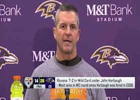 Harbaugh praises Lamar's impressive Wild Card performance