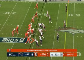 Josh Uche's third sack of '23 forces Broncos to punt in third quarter