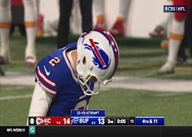 Tyler Bass' 33-yard FG gives Bills a 16-14 lead over Chiefs entering halftime