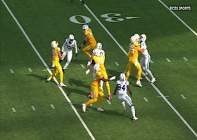 Grover Stewart intercepts Herbert's tipped pass