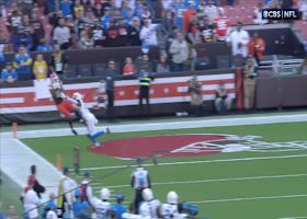 Cedric Tillman show incredible control on toe-tap TD with :44 left in game