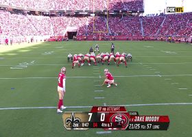 Jake Moody's 47-yard FG puts 49ers on board in second quarter