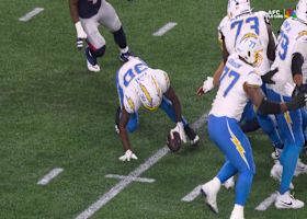 Kimani Vidal has Herbet's back on brilliant one-handed fumble recovery