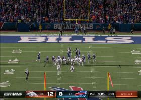 Lutz's second FG in the final minute of the half extends the Broncos lead