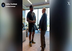 Quinnen Williams reflects on his Jets tenure during his first press conference as a Cowboy