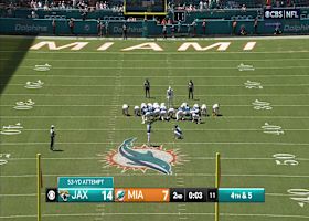 Cam Little's 53-yard FG has a TON of room to spare