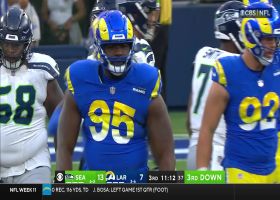 Ernest Jones and Bobby Brown sandwich Smith for 5-yard sack