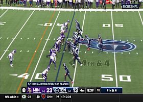 Patrick Jones' fourth-down sack is the Vikings fifth of Levis