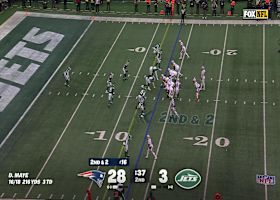 Drake Maye's FOURTH TD pass of first half boosts Pats' lead to 34-3 vs. Jets