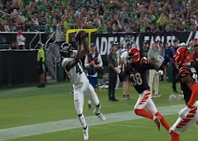 Tanner McKee's 20-yard TD pass to Darius Cooper boosts Eagles' lead to 23-14 vs. Cincy