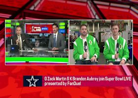 Zack Martin, Brandon Aubrey on Brian Schottenheimer being named Cowboys HC | 'Super Bowl Live'