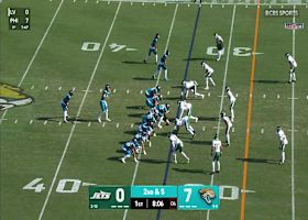 Trevor Lawrence connects with Jakobi Meyers for 21 yards